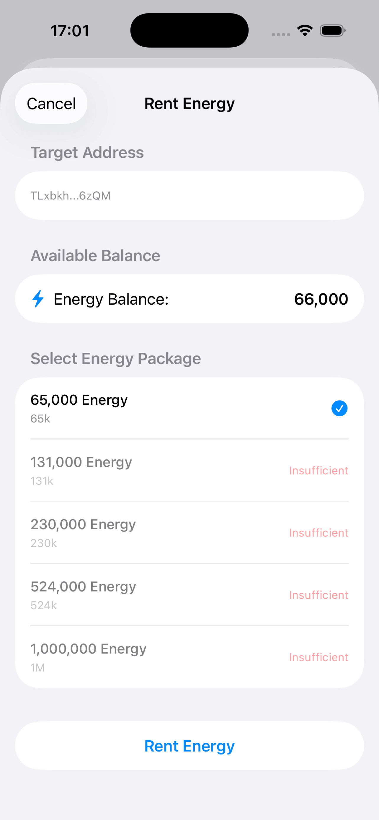 TronixEnergy App - AML Check